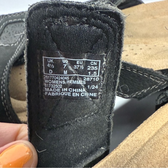 Clarks Women's Calenne Maye Sandal Black Size 7 - Picture 10 of 10